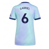 Fotballdrakt Dame Arsenal Gabriel Magalhaes #6 Tredjedrakt 2024-25 Kortermet